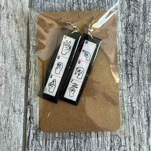 American Sign Language Earrings